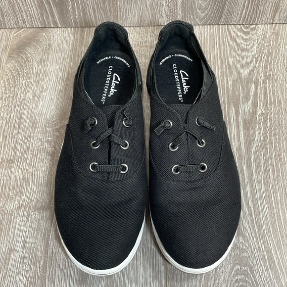 Clarks Cloudsteppers Breeze Ave Sneakers Slip On Washable Canvas 7.5M - Picture 2 of 16